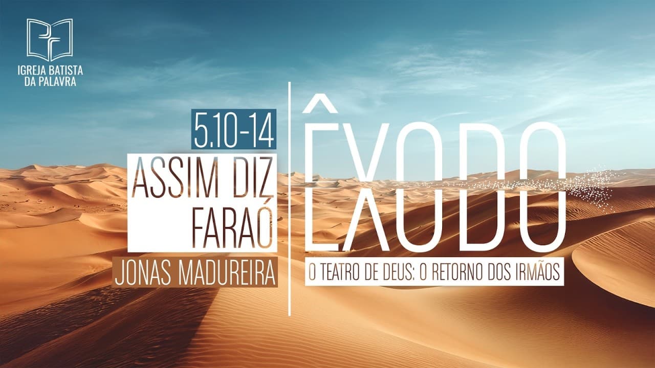 Êxodo 5.10-14 - "Assim diz Faraó"